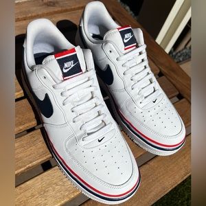 Nike Air Force 1 Low LV8 USA Ribbon Red/White/Blue CJ1377-100 mens 11.5